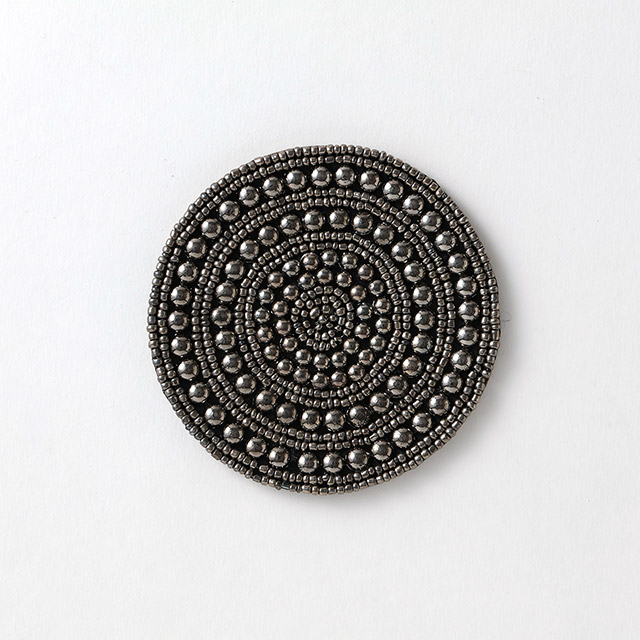 ベルレ ビーズコースター 黒