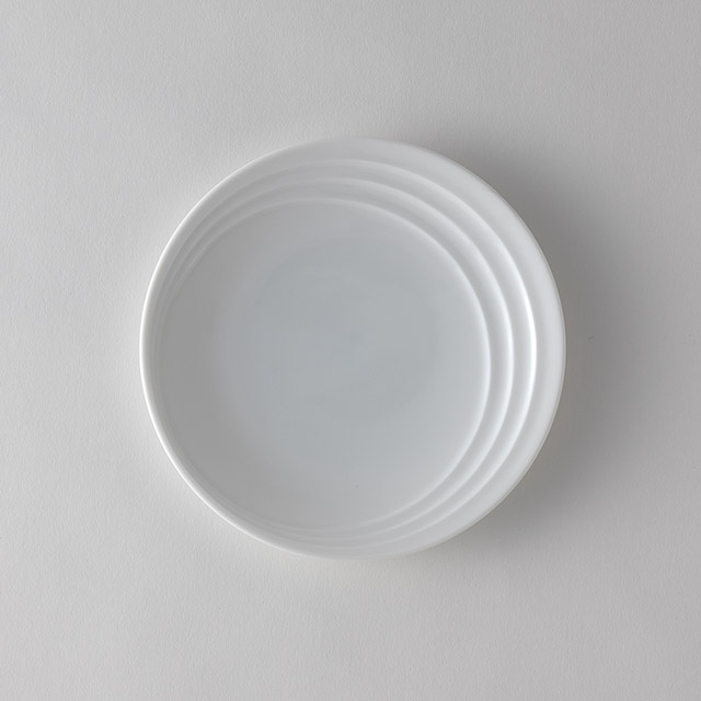 レステ 白 17c 丸デザートプレート