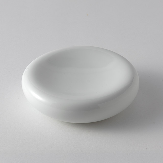 ステージ　丸ロック白　14cm厚プレート　白中