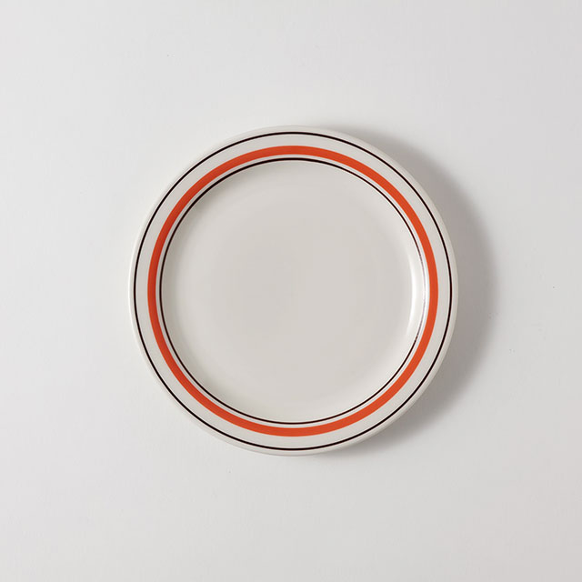 スノートン・オレンジラインプレート　16.5cm