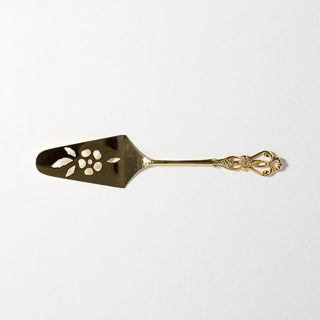 ミニケーキサーバー エッチング ゴールド