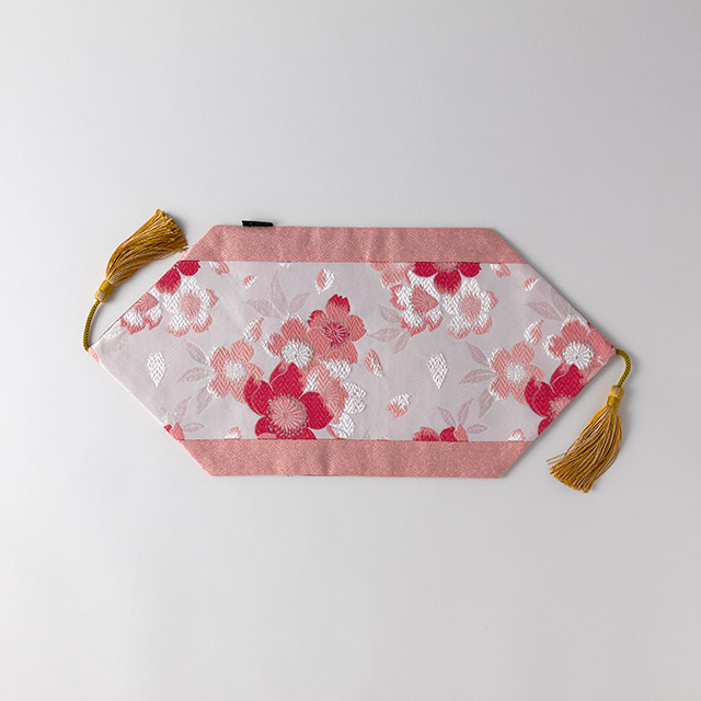 賢翆舎テーブルマット ピンク桜 房付き