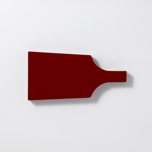 漆　羽子板皿　紀州塗り　18×9