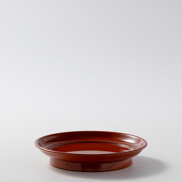 輪島塗 銘々皿 朱無地 14.5cm