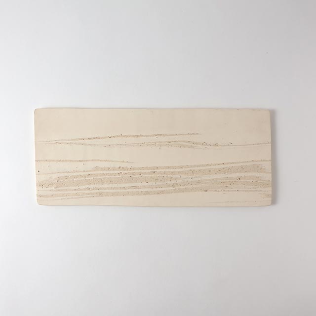 藤居奈菜江 フラットプレート白 35×14.5(L)