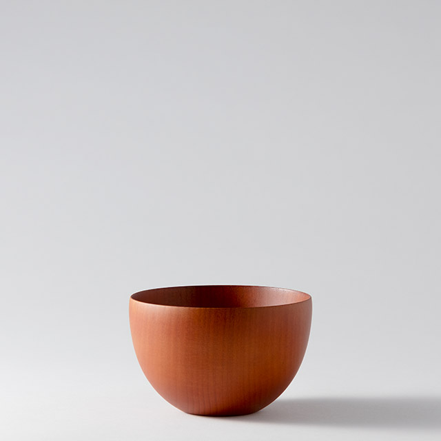 汁椀ボール　艶消　赤（大）
