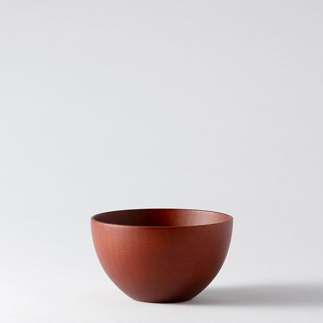 汁椀ボール　艶消　赤（小）