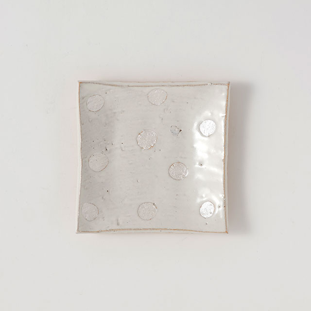 銀玉　四方皿　たたら　スクエア　5c