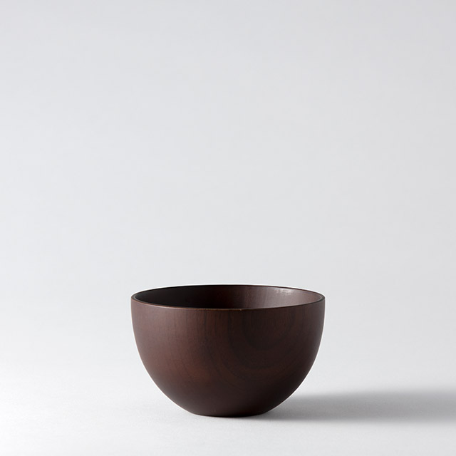 汁椀ボール　艶消　茶（小）
