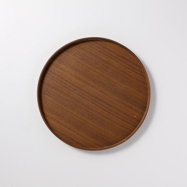 トレー ウォールナット24.5 丸