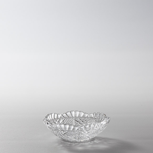 ガラス カット 7.5cm皿