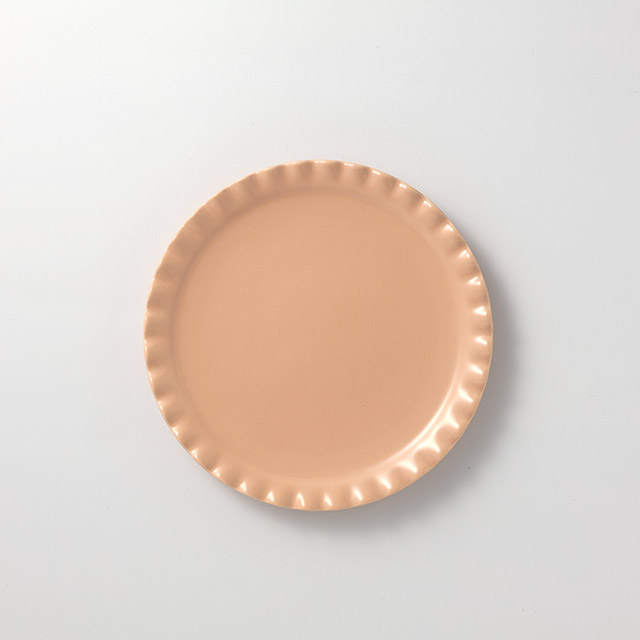 ZUPANIC　ピンクフリルプレート　18cm丸