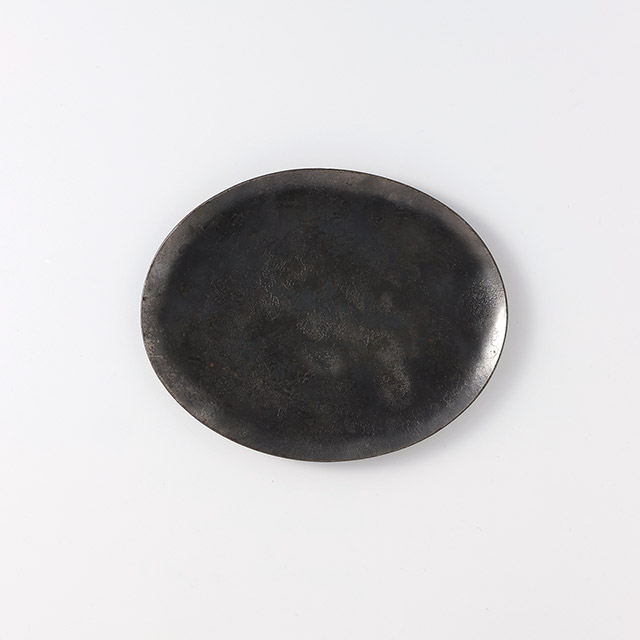 鍛鉄　楕円トレー　河原崎貴