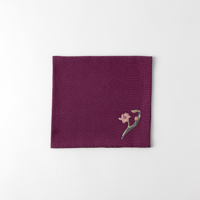 加賀友禅ふくさ 17×15.5 紫