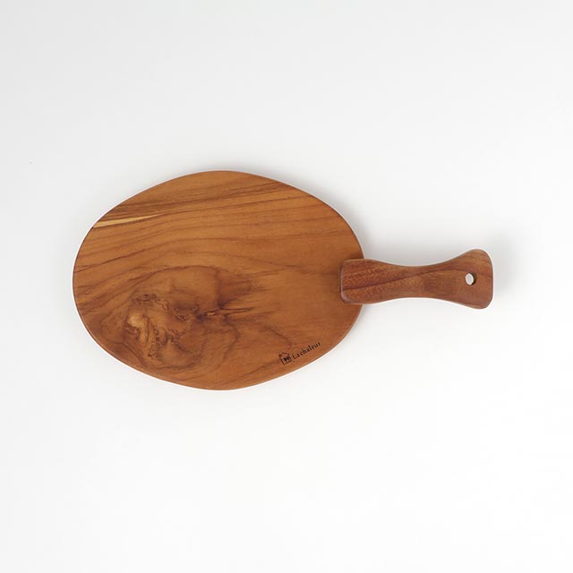 カッティングボード　チーク　La-cha　楕円　ミニ