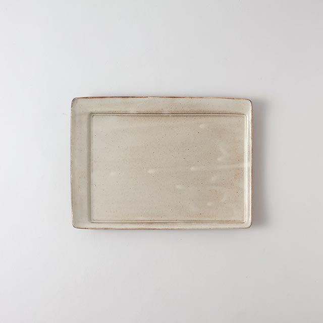 煌陶窯 星野晃一 Be長方形皿 22×16