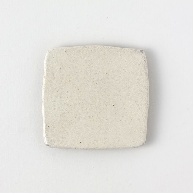 煌陶窯　星野晃一　正角平皿　8×8