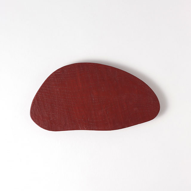 今池七重 クリの木朱変形皿②