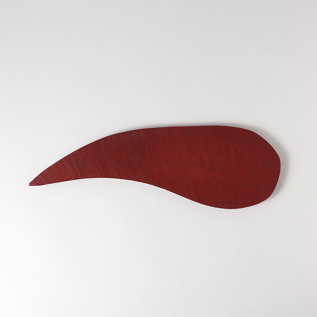 今池七重 木に漆 赤細長皿