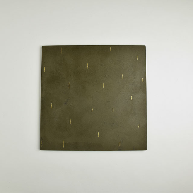 永守紋子　黒平プレート　モスGr　ラデン