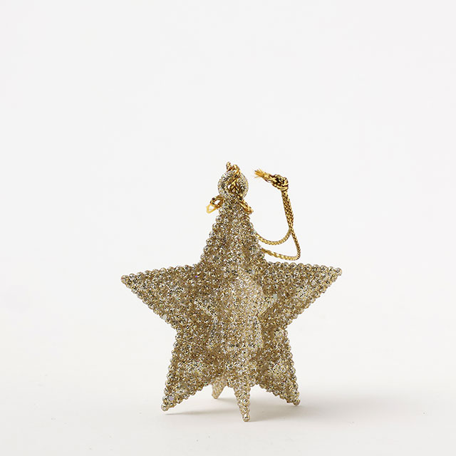 X'mas デコレーションスター(金)2ヶセット