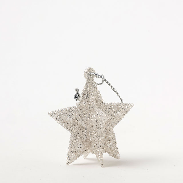 X'mas デコレーションスター(銀)2ヶセット