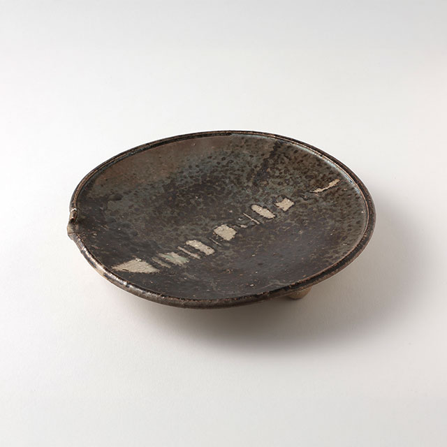 山田浩之 足付丸皿 20cm