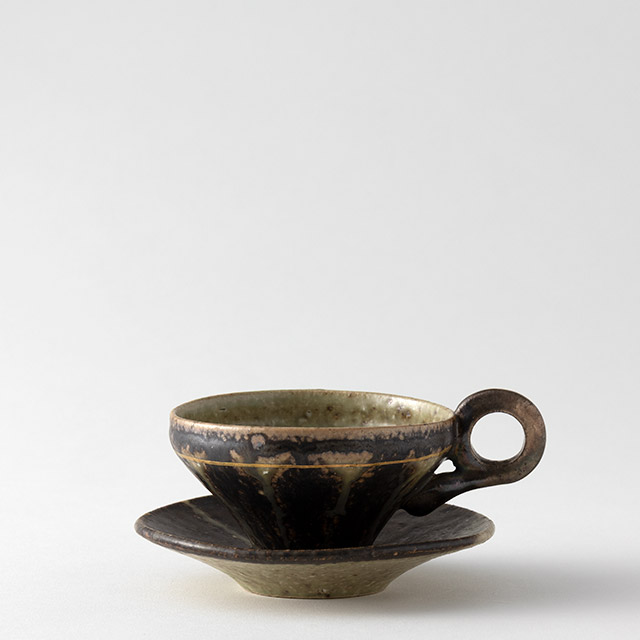 山田浩之　黒釉銀彩Ｃ/Ｓ