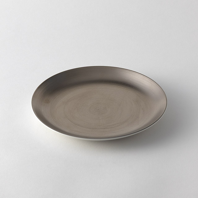 アリタポーセリンラボ　丸皿19cm　プラチナ