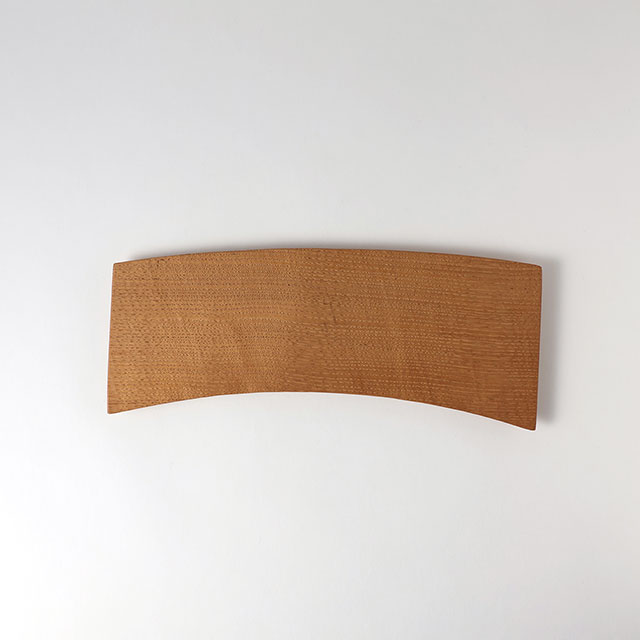 今池七重　変形クリの木皿自然色