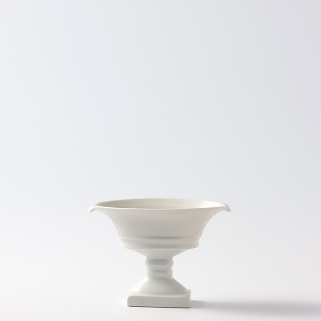 陶 デザートコンポート(小)楕円白