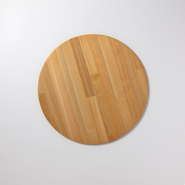 木製丸プレート(リーフ)ゴールド