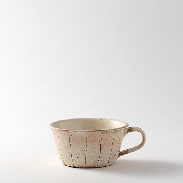 古谷浩一　ベージュ　スープカップ