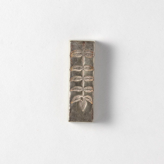 箸置 銀彩(リーフ)