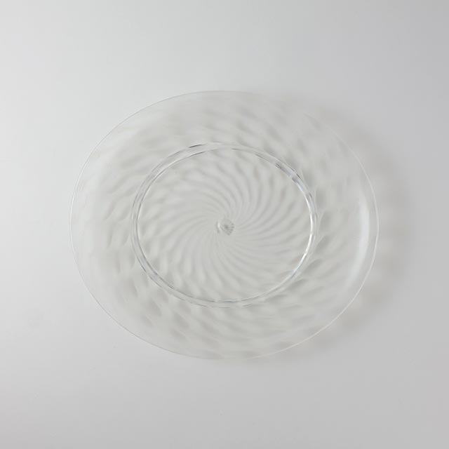 えむに ガラスオーバル皿 28.5×25