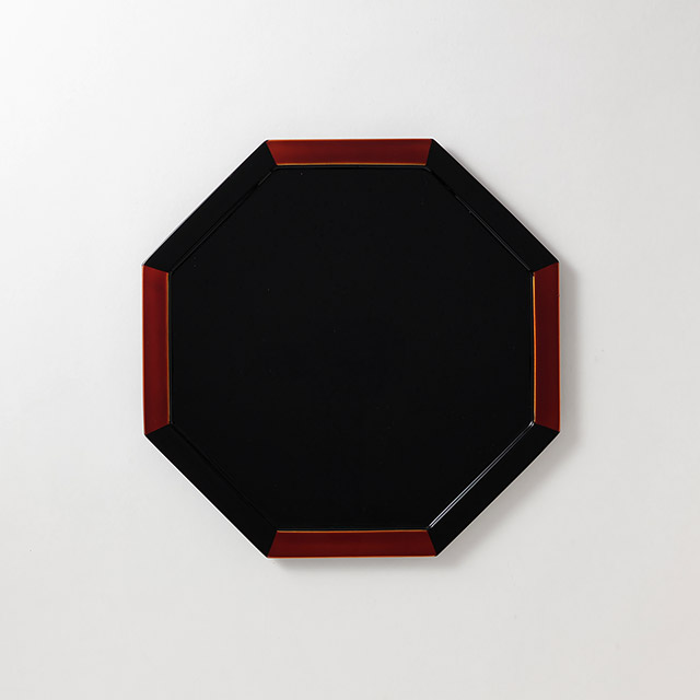 漆八角盆 白檀(中)30