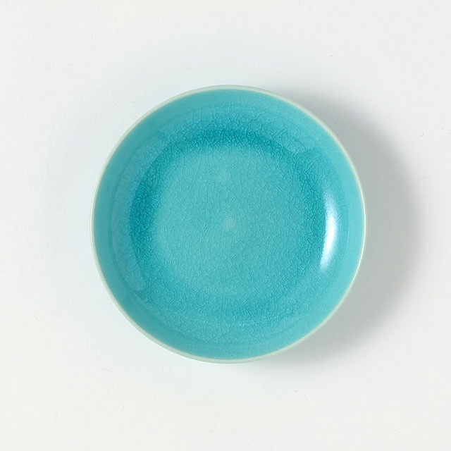 クラルテ ペパーミントGr丸小皿9.7