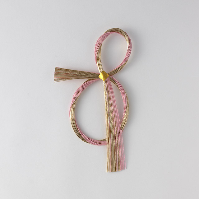 水引 ピンク/ゴールド M