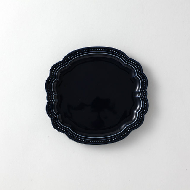 パステリー　紺プレート18×17.5