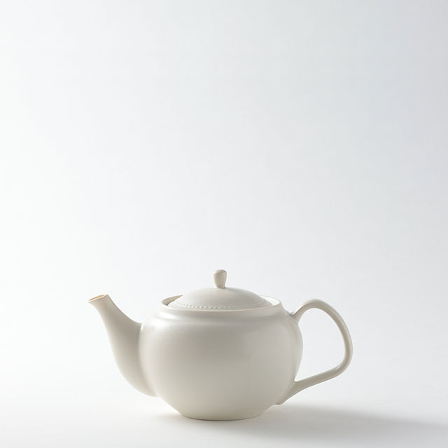 パステリー ポット ホワイト(内縁カケ有)