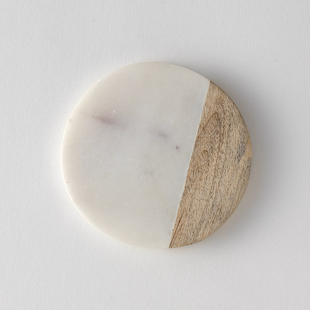 天然石／白木コンビ　コースター