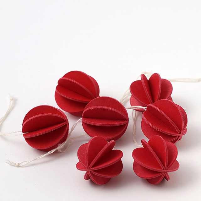 loviボール 3.5cm 7個セット 赤