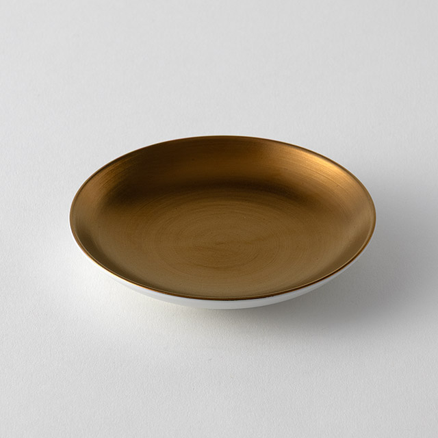 アリタポーセリンラボ　小皿10cm　ゴールド