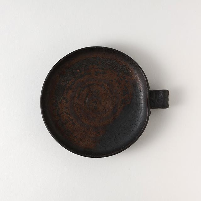 後河内隆継 片手丸皿14cm