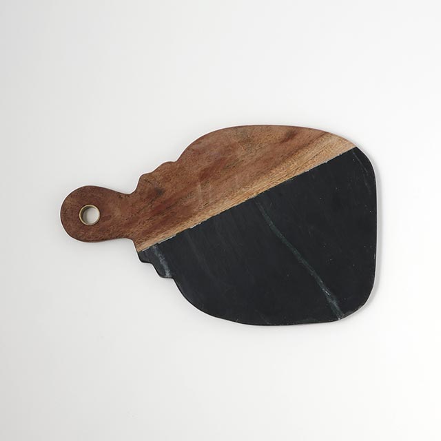 黒大理石/木 ハーフ・カッティングボード