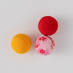 手まり　ミニ布３ヶセット　④