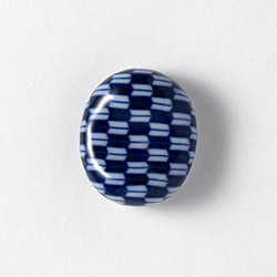 箸置　藍小紋　矢絣　③