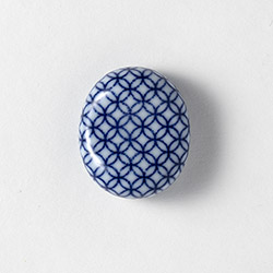 箸置　藍小紋　星七宝　⑤