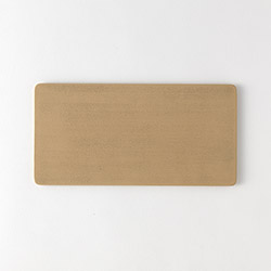 菅原利彦　漆長方形シート（象牙）