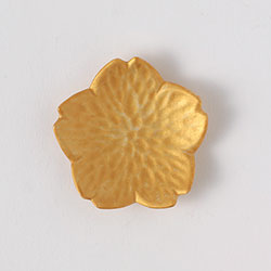 箸置　桜花　ゴールド